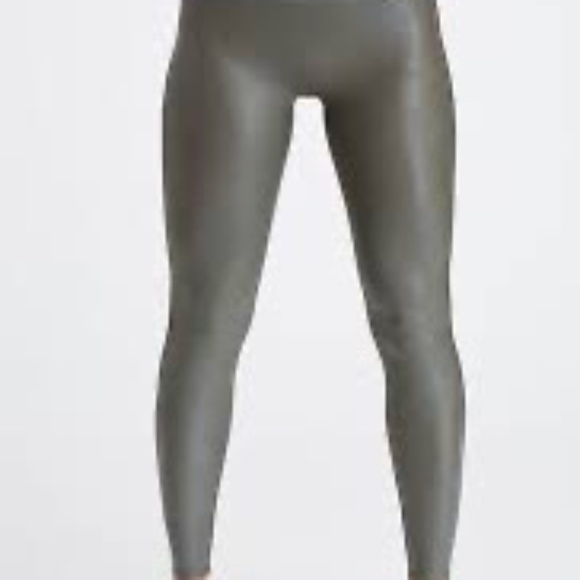 Spanx Faux Leather Leggings Black Pull-On High Rise Size medium - Picture 1 of 11